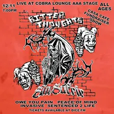Casa Cafe Benefit Show: Bitter Thoughts / Sin Surfir / Owe You Pain / Peace of Mind / Invasive / Sentenced 2 Life