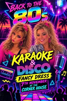 80s fancy dress karaoke!