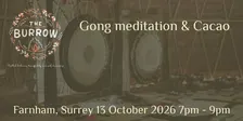 Forest Harmony: Gong Meditation & Cacao