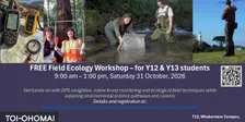 FREE Field Ecology Workshop – for Y12 & Y13 students