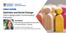 Optimism and Social Change: how to design public communication that works