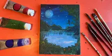 Acrylic Painting for Beginners: Calming Lake Scene with Jess