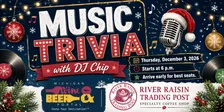 Music Trivia - Thursday, December 3, 2026 from 6-8 p.m.