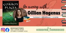 Books@Stones event: Common Places by Gillian Hagenus