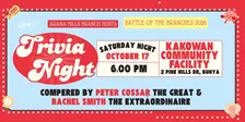 Trivia Night: Battle of the Branches hosted by Arana Hills ALP