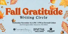 Fall Gratitude! Freewrite In-Person Writing Circle at Dovetail Cellars