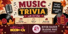 Music Trivia - Thursday, November 19, 2026 from 6-8 p.m.