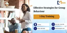 Effective Strategies for Group Behaviour: 1 Day Training in Sydney