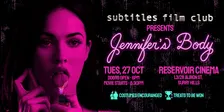 Subtitles Film Club presents: Jennifer's Body (2009)