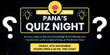 PANA's Quiz Night, 2026