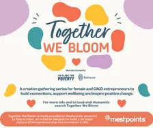 No Place For Poverty x Befriend x VPCC - Together We Bloom - Female & CALD Wellness Series Events@VPCC