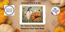 Classic Autumn Pumpkins & Sunflowers Paint & Sip