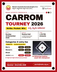 WAKS Carrom Tournament 2026