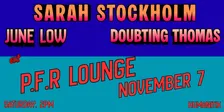 Sarah Stockholm, June Low, Doubting Thomas