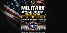Boston Bruins 50/50 Raffle Volunteer Sign-up for Team Military Friends