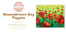 Remembrance Day Poppies Paint and Sip @ Herdsman Tavern