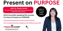 Present on PURPOSE - Public Speaking Course Perth