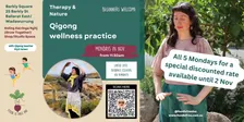 Qigong 2 NOV with Klyti Green Mondays in Nov hosted by Food Is Free Inc.