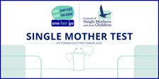Single Mother Test: Victorian Election Forum 2026