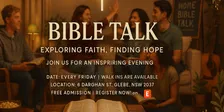 Youth Bible Talk Event Dinner, Games & Connection - All Christian's Welcome