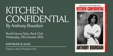 Kitchen Confidential, Bondi Literary Salon Book Club