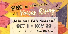 Voices Rising Community Choir - Fall Season ‘26