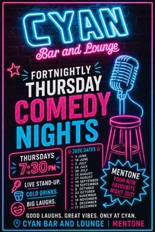 Comedy @ Cyan bar mentone