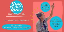 Sing People Sing! All Inclusive with special guest Yesh (Y) Salz