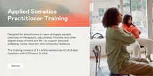 SOLD-OUT: Applied Somatics Practitioner Training (November 2026)