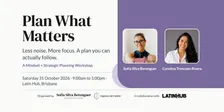 Plan What Matters - Less noise. More focus. A plan you can actually follow.