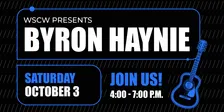 Byron Haynie Live at WSCW October 3