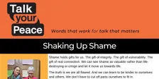 Shaking Up Shame - Talk Your Peace NVC Workshop