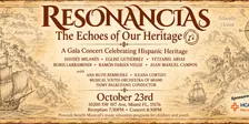 Gala Concert RESONANCIAS The Echoes of our Heritage.