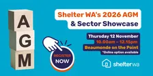 Shelter WA Annual General Meeting (AGM) 2026