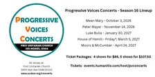 2026-2027 Progressive Voices Concerts Season Tickets