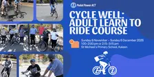 Cycle Well: Adult Learn to Ride Course - November & December 2026