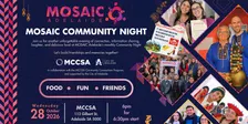 MOSAIC Community Night | Swiss Club of SA Inc.