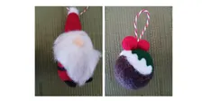 School Holiday Activity - Felting Christmas Puddings and Santa
