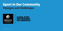 Sport in our Community: Changes and Challenges
