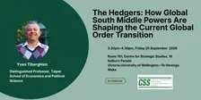 The Hedgers: How Global South Middle Powers Are Shaping the Current Global Order Transition