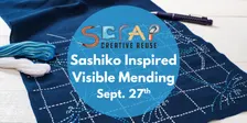 Sashiko Inspired Visible Mending 9/27