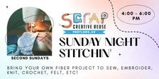 Nov 8 | SCRAP Sunday Night Stitchin' 🪡 | Second Sundays