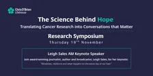 COBL Research Symposium 2026 - The Science Behind Hope – Translating Cancer Research into Conversations that Matter