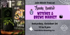 Spooky Bookfair @ Witches & Brews Market at Lost Rhino Brewing Co.