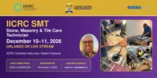IICRC * Stone, Masonry, Tile Care Technician (SMT) - Orlando * 12/10-11/26
