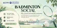 ACYPI Sydney | Badminton Social 18th Oct 2026