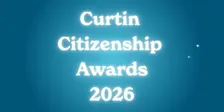 Curtin Citizenship Awards Ceremony Year 12