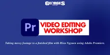 Video Editing in Adobe Premiere: From uncut footage to a finished film.