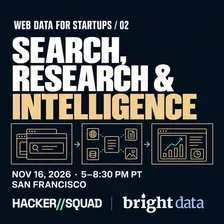 Web Data for Startups #02 — Search, Research & Intelligence