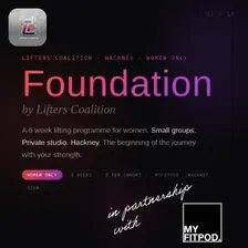 Foundation by Lifters Coalition Cohort7 - a lifting programme for women